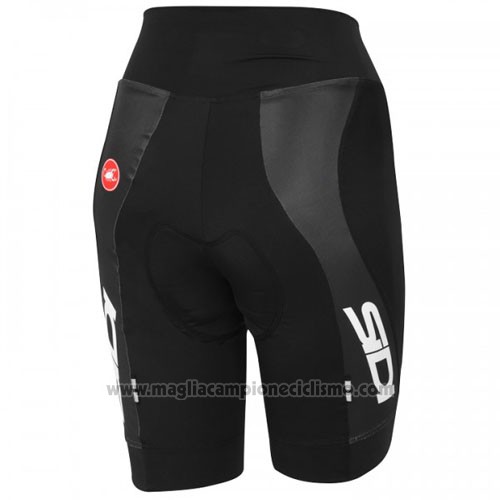 2014 Abbigliamento Ciclismo Castelli SIDI Nero e Bianco Manica Corta e Salopette
